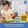 image:imageEducational Insights Character Design Studio with Brady Smith  Imaginative Stencil Art Kits for Kids Mix and Match Rubbing Plates Kids Drawing Supplies DIY Craft Sets for 6 Year Olds
